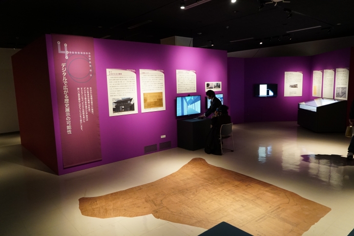 国立歴史民俗博物館で展示される小諸城CG復元システム