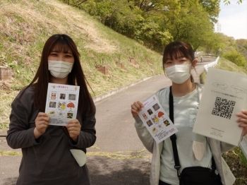 花桃イベントの会場で