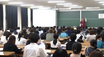 入試概要説明の様子
