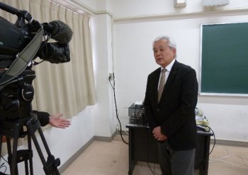 当日はTV3社、新聞社4社から取材が入りました。