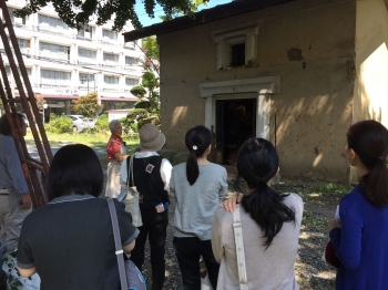 鹿教湯温泉斎藤ホテルの土蔵前